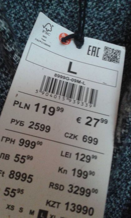 Bluza męska ciepła OKAZJA roz L