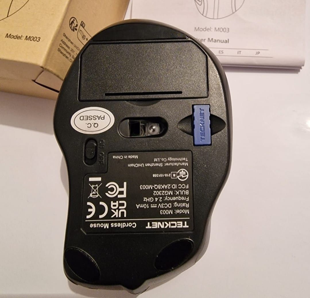 Myszka bezprzewodowa TeckNet M003 sensor laserowy