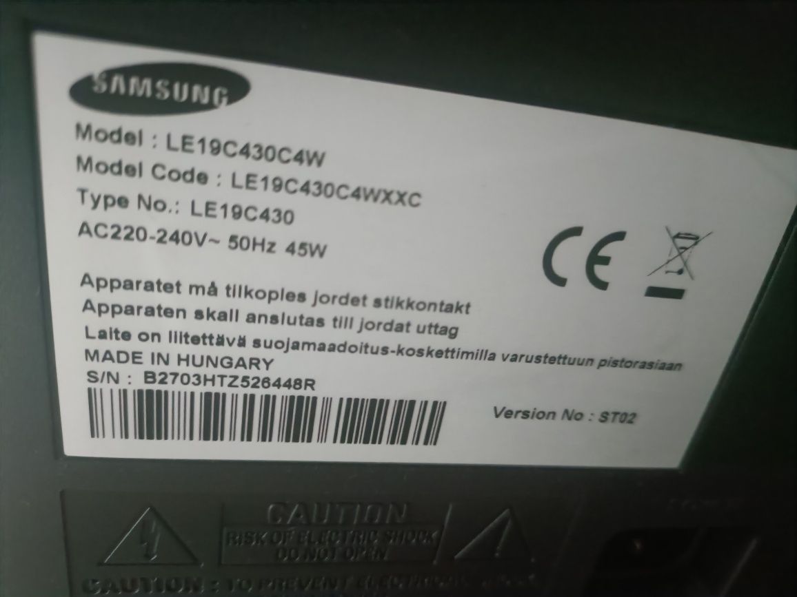 TV Samsung LE19C430CAWXXC