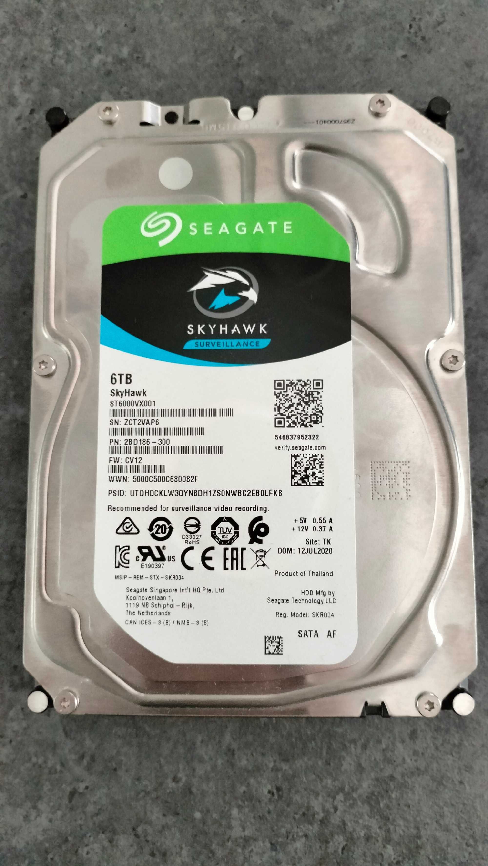 dysk Seagate skyhawk 6TB do monitoringu