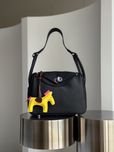 Сумка Hermes Lindy 26 Bag чорна, бежева