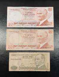 3 notas da Turquia