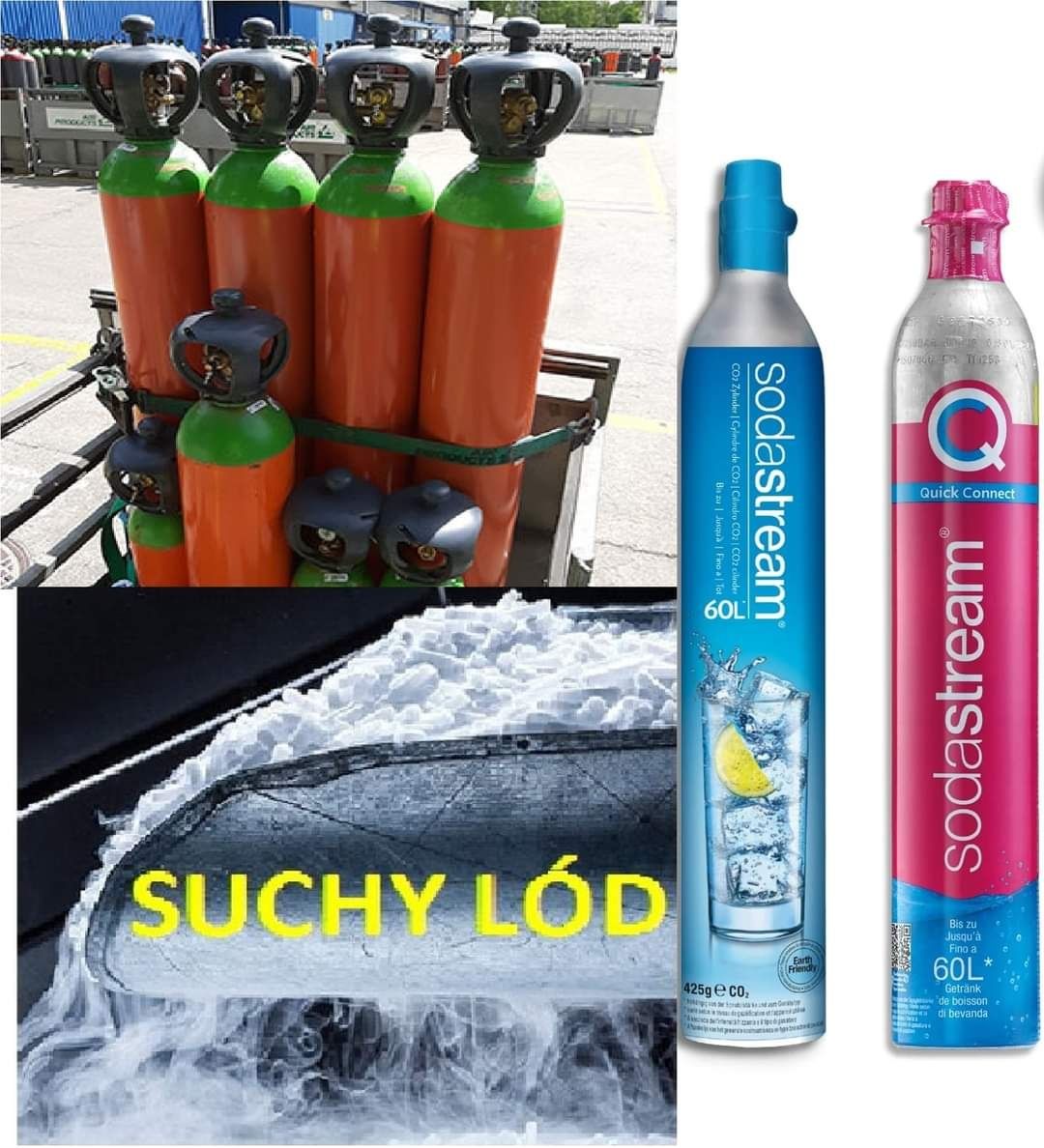 Suchy lód. Sodastream