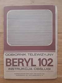 Beryl 102 Odbiornik telewizyjny Instrukcja obsługi