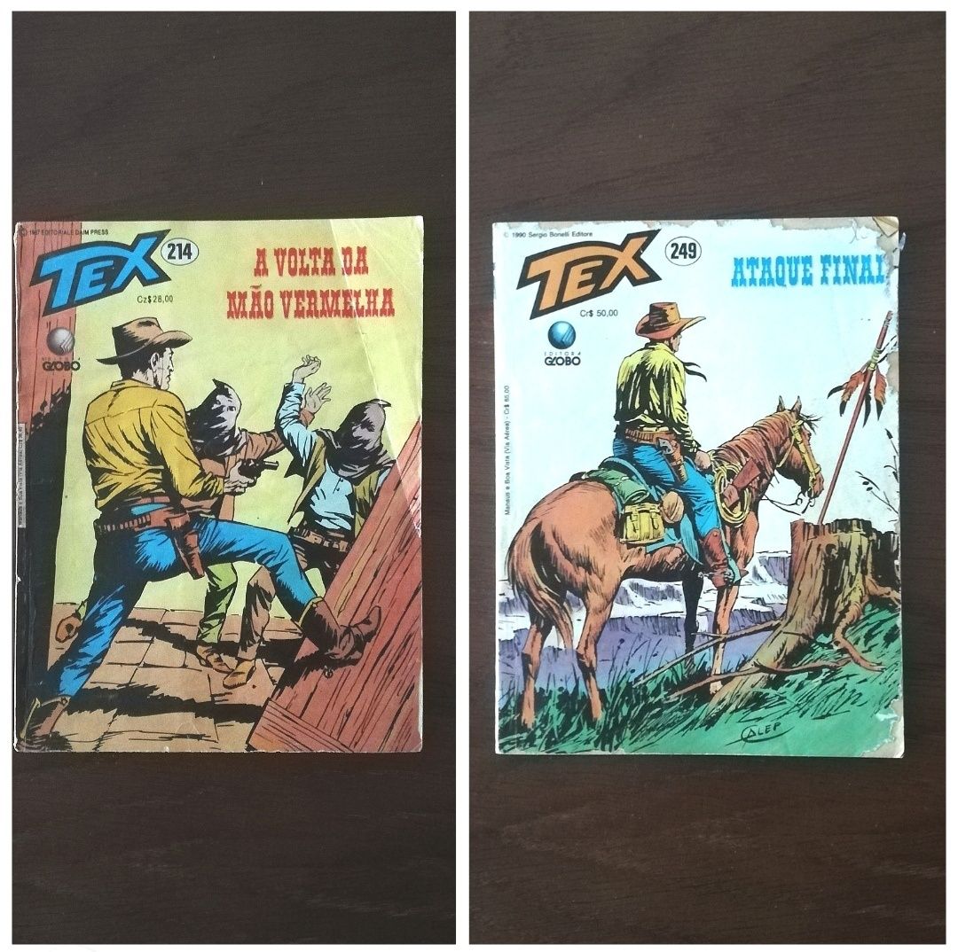 Conjunto de 2 livros "Tex", n°214 e 249