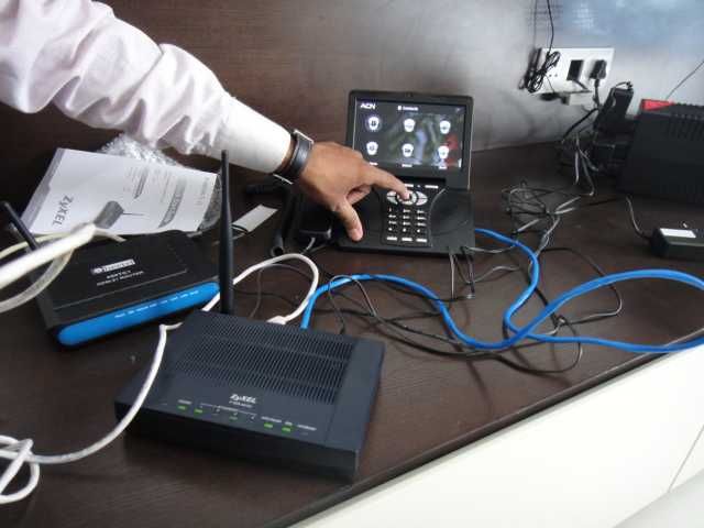 Videophone IRIS 3000, um dispositivo VoIP .