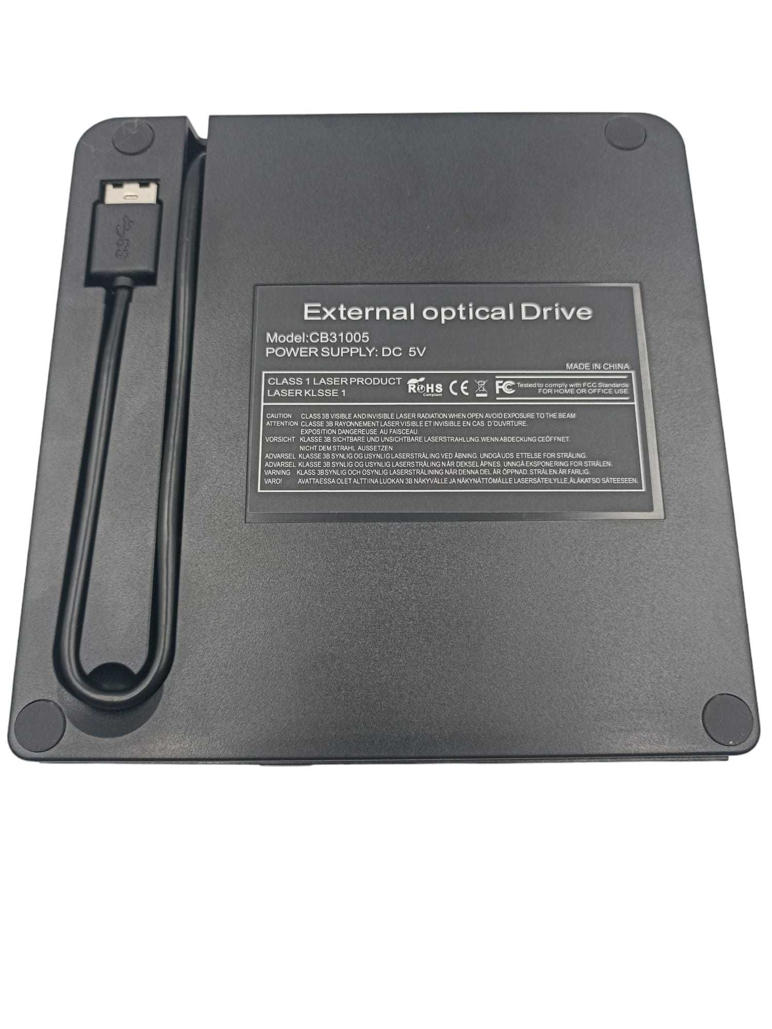 Nagrywarka zewnętrzna DVD 8x,  zewnętrzny przenośny napęd - USB 3.0