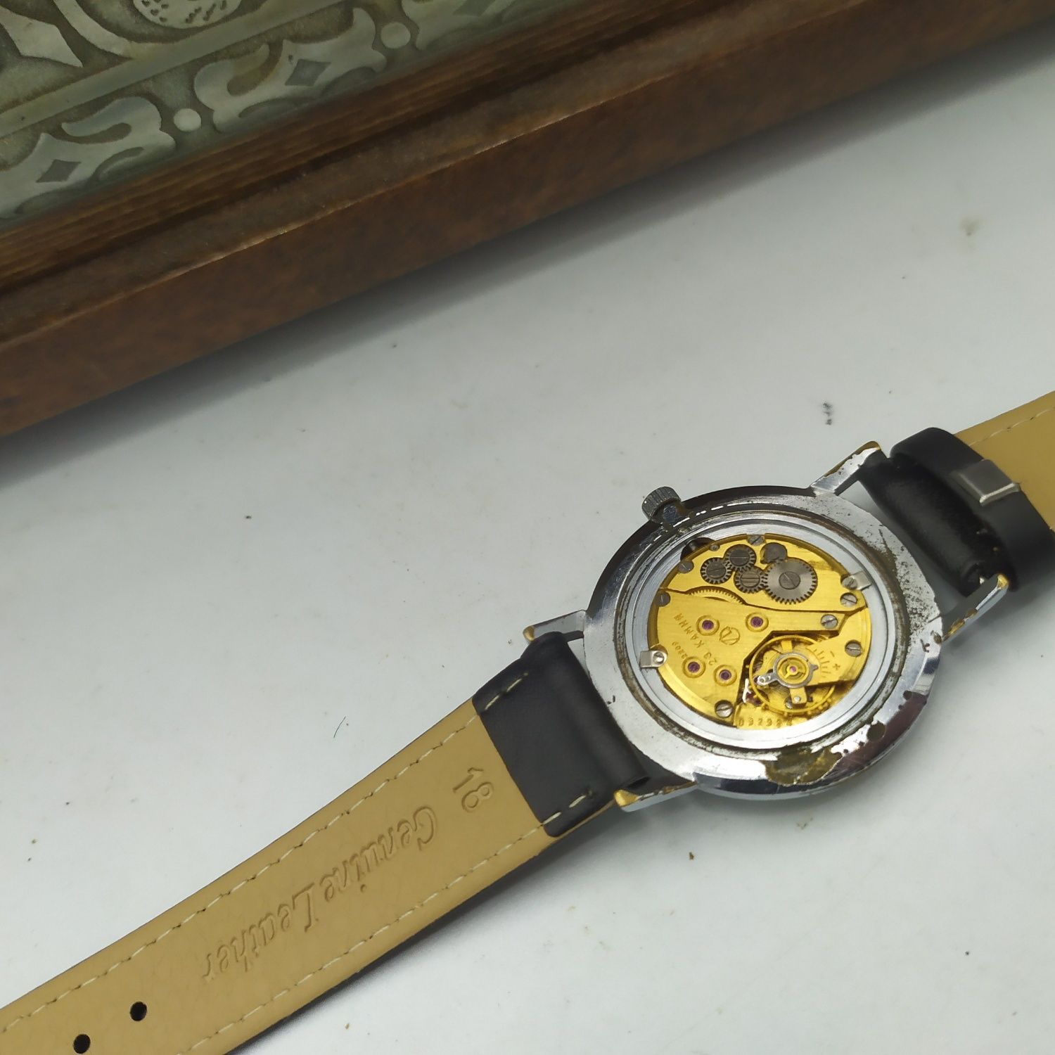 Zegarek sekonda mechaniczny de luxe 23jewels