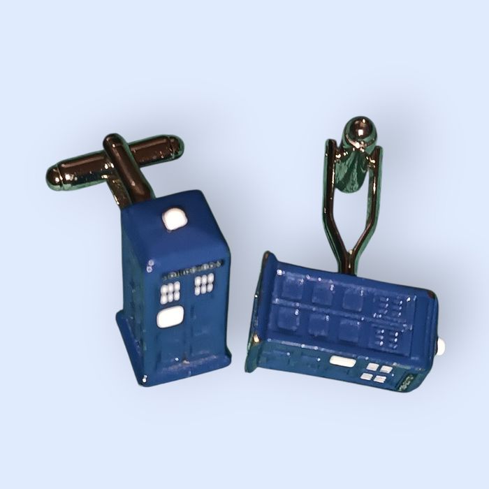 Колекційні запонки Тардіс Доктор Хто TARDIS Doctor Who