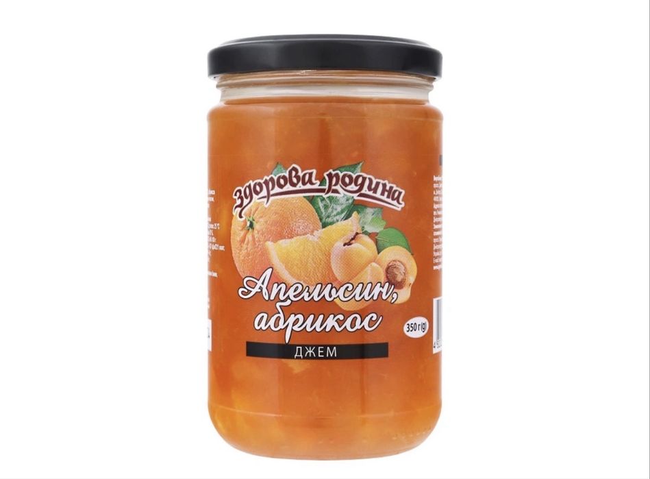 Джем 350 г Здорова родина Апельсин-абрикос ск/б