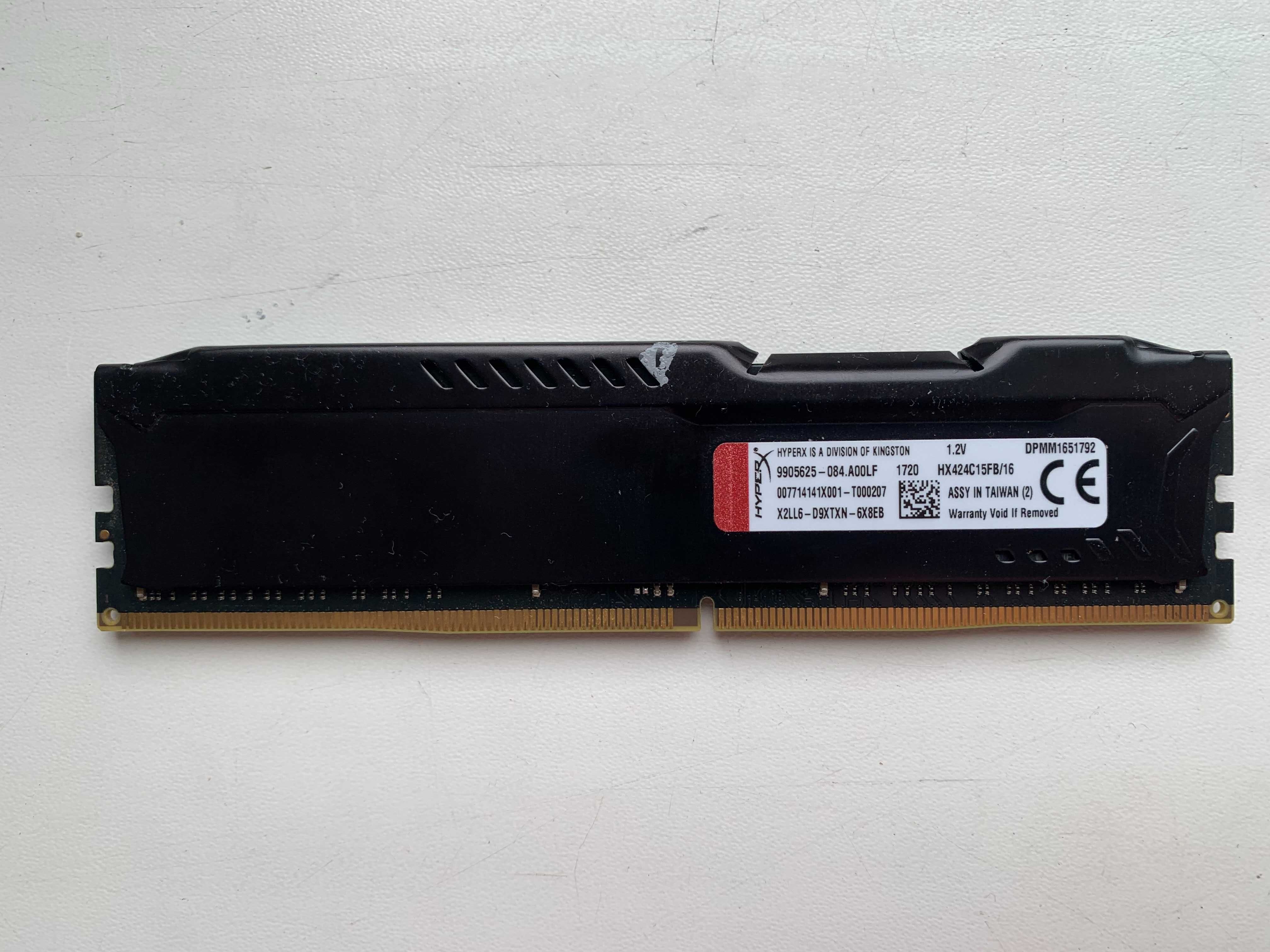 Оперативна пам'ять HyperX DDR4-2400 16GB Fury Black (HX424C15FB3/16)