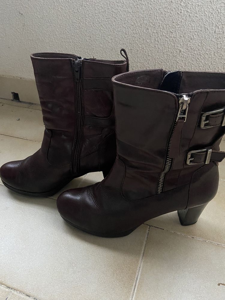 Botas de Mulher de pele