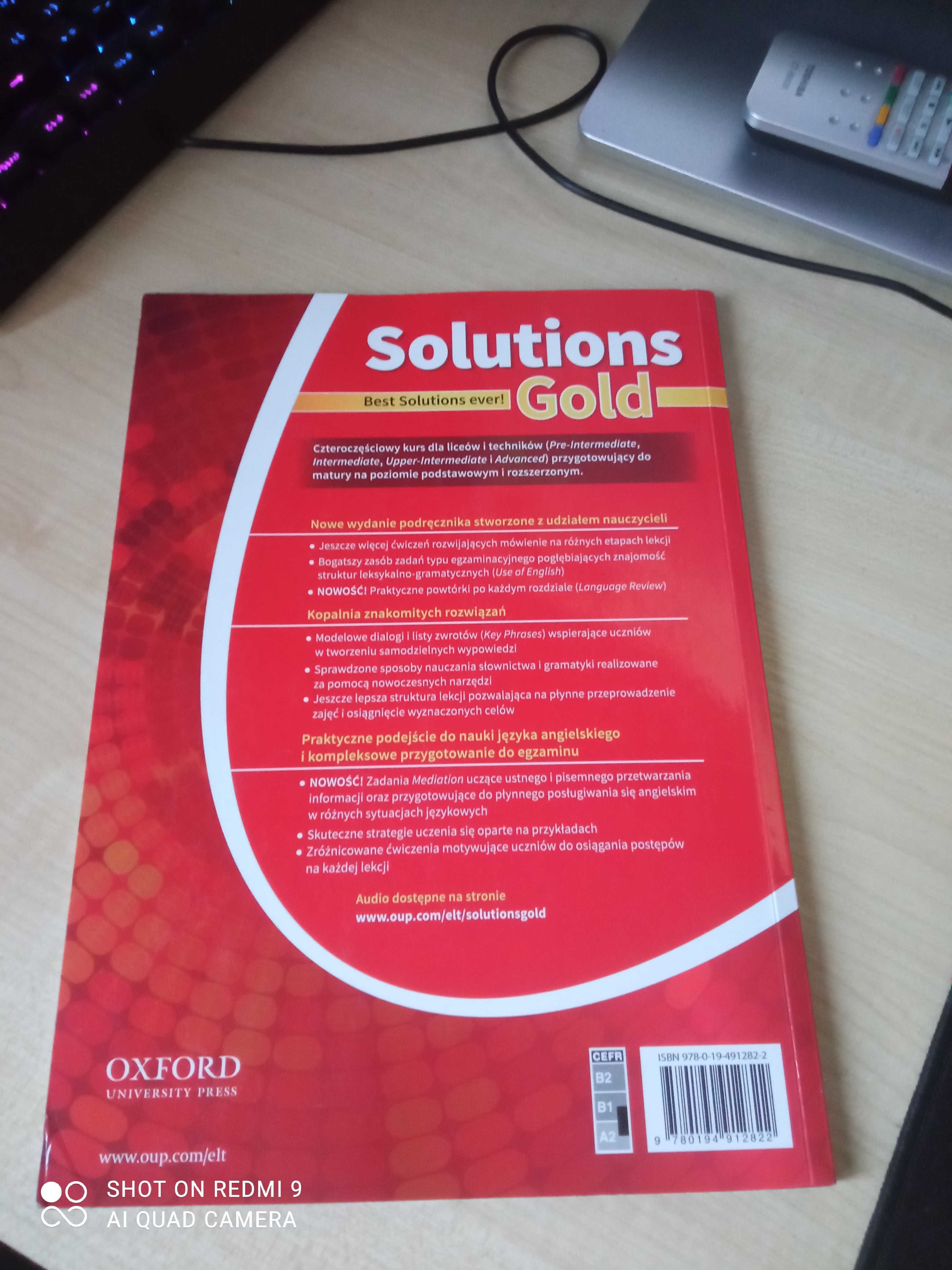 Podręcznik do języka angielskiego Solutions Gold Pre-Intermediate