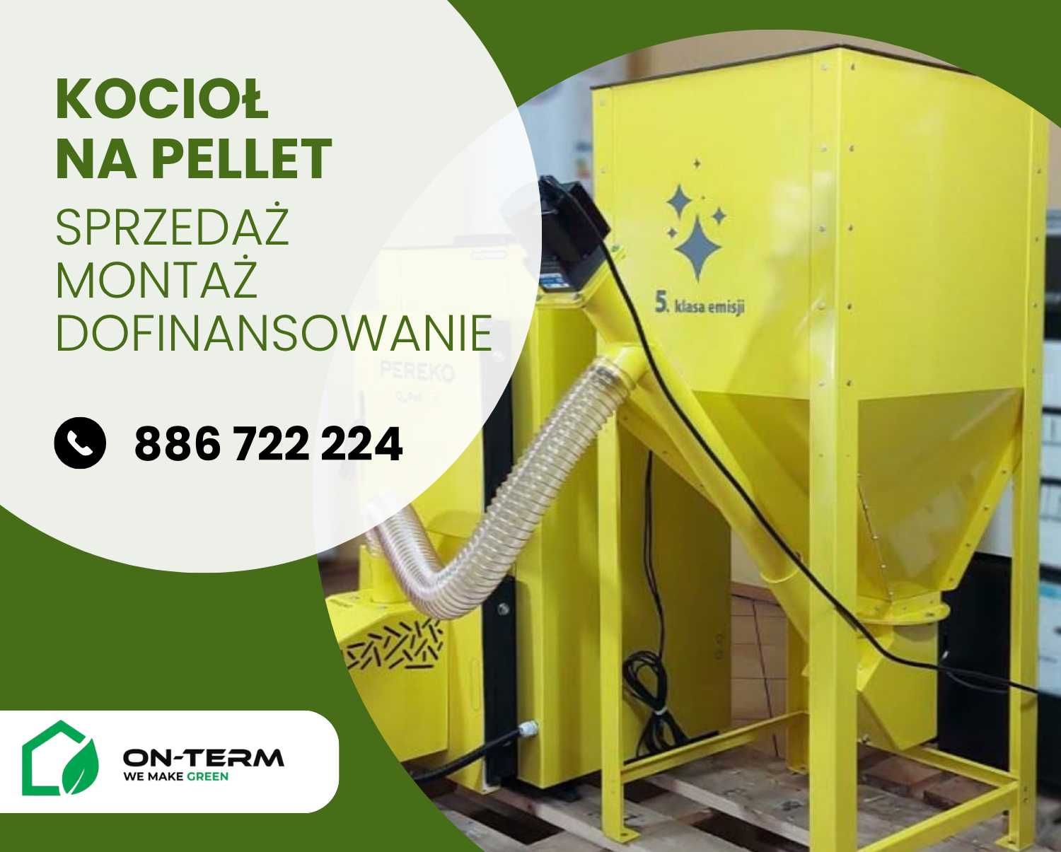 Piec na pellet Z MONTAŻEM Defro Delta EkoPell 20 kW 5kl kocioł pellet