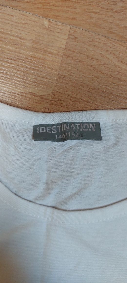 Базова біла футболка для танців DESTINATION 146-152см