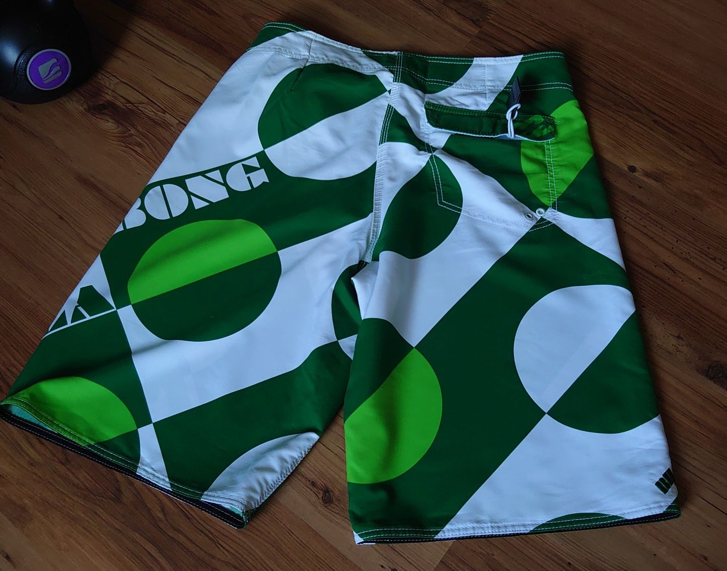 Billabong szorty męskie 36 pływackie spodenki zielone białe y2k