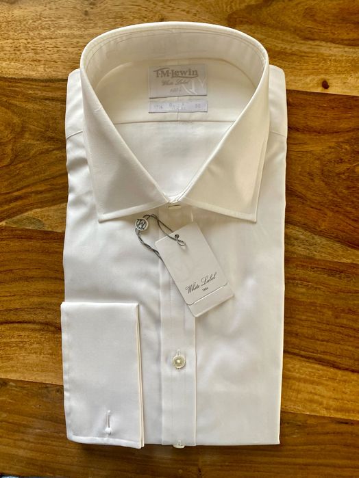 Koszula T M Lewin, Wizytowa, Bawełna Egipska, R 44 --  1/3 ceny