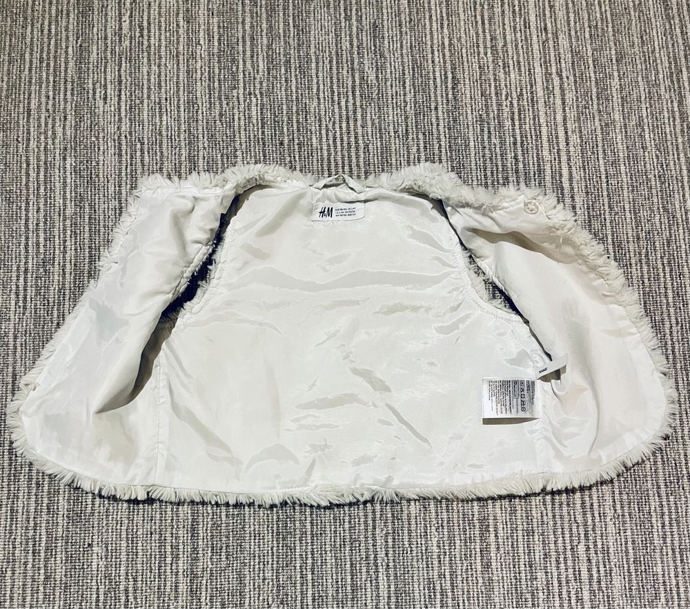Bolerko kamizelka pluszowa H&M 98/104