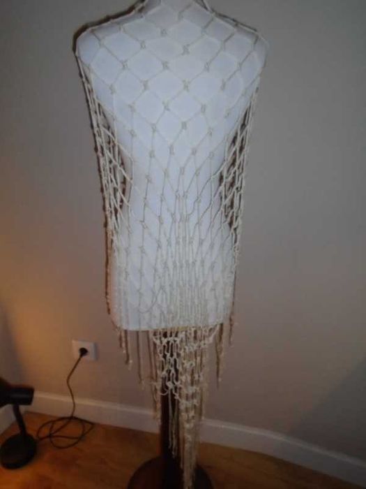 Xaile vintage rede (cor creme)