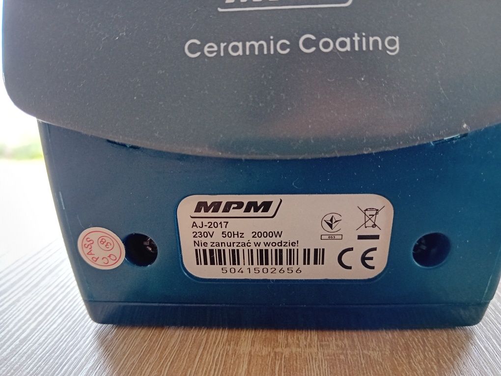 Żelazko mpm aj-2017 z powłoką ceramiczna