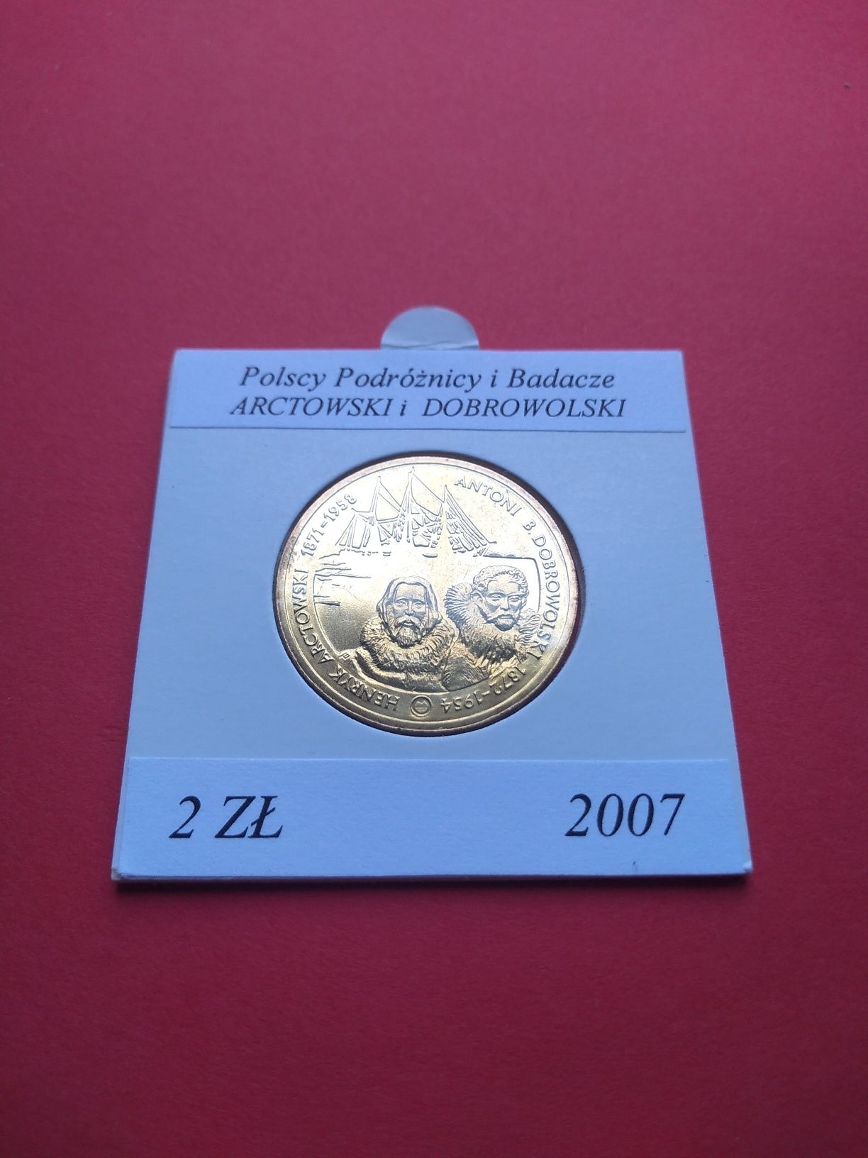 Moneta 2 zł NG 2007 Arctowski Dobrowolski