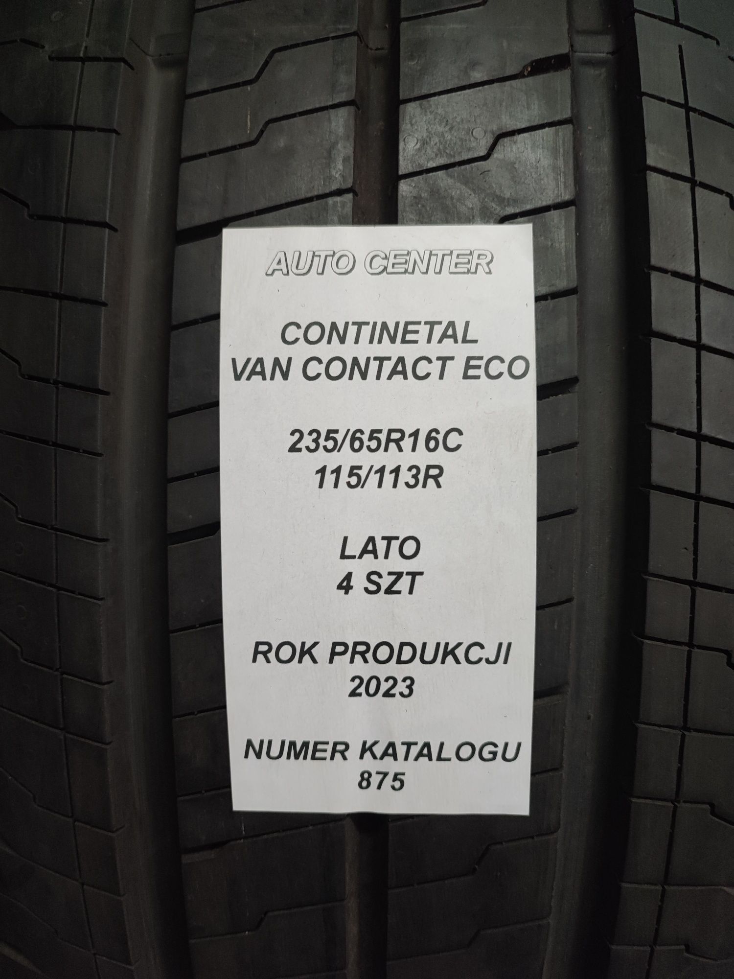 Opony letnie 235/65R16C 115/113R Continetal VanContactEco | 2023