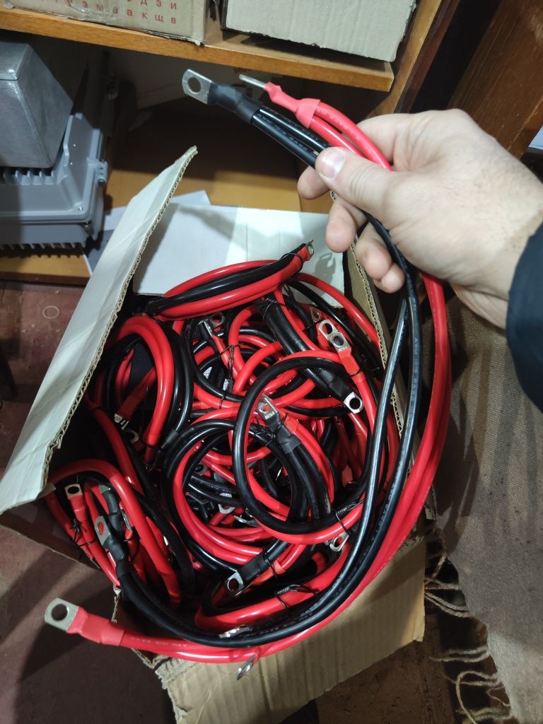 Awg кабелі для інвертора 0.5м подвійні 8 awg шара за пару