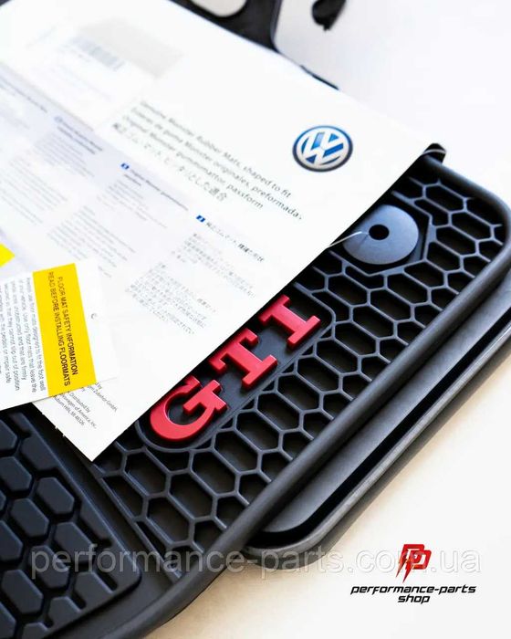 Коврики, килимки гумові (резинові) Volkswagen Golf GTI, 7, VII