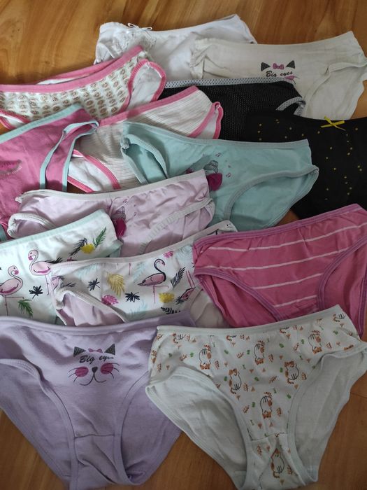 Majtki dziewczęce 14 sztuk 134/140