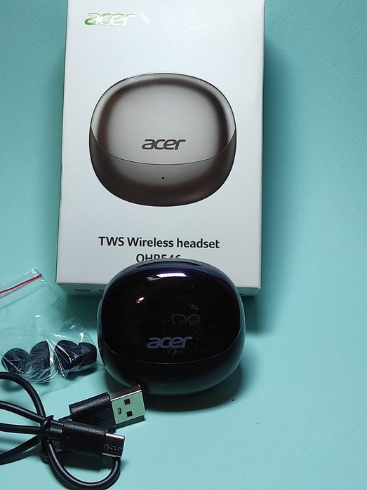 Навушники Acer TWS — комфорт, кейс, брендований якісний звук, нові