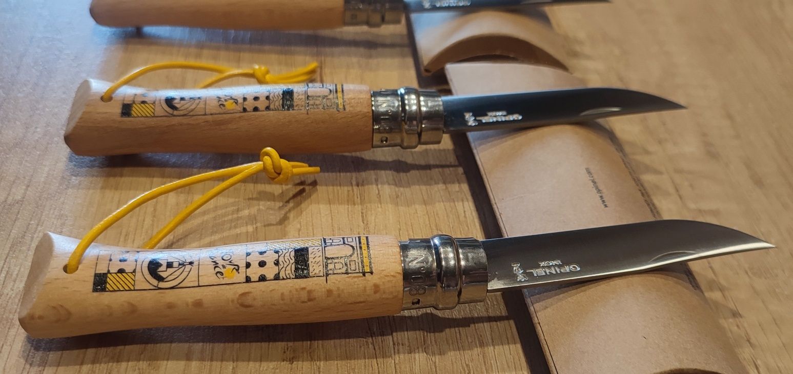 OPINEL Tour De France Black and Yellow ніж колекційний гравірування