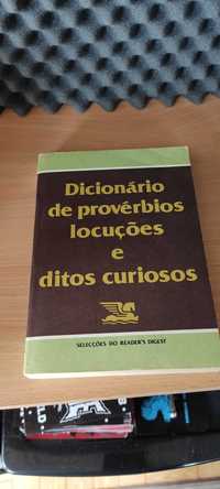 Livro "Dicionário de Provérbios, Locuções e Ditos Curiosos"