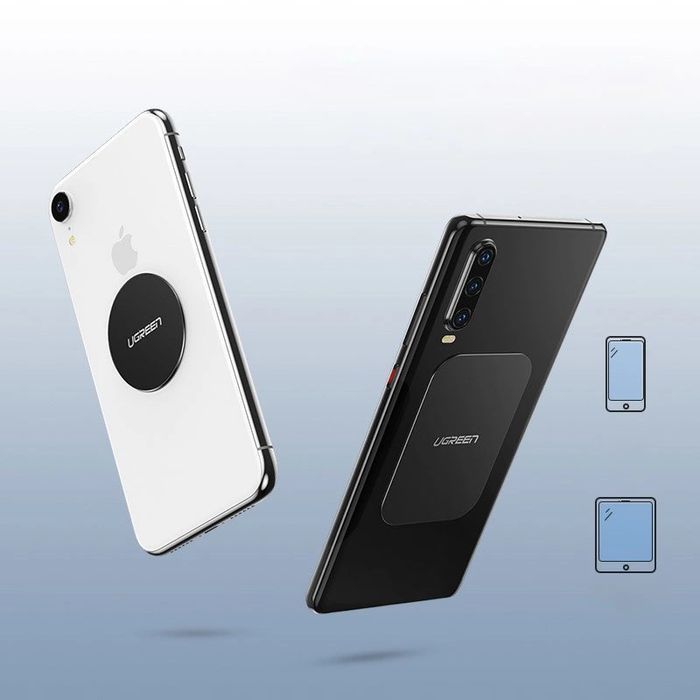 Ugreen 2x metalowe płytki płytka do uchwytów magnetycznych na telefon