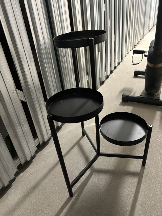 Stojak na 3 kwiaty czarny ikea