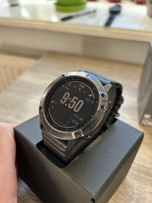 Zegarek sportowy Garmin Fenix 6x pro w doskonalym stanie