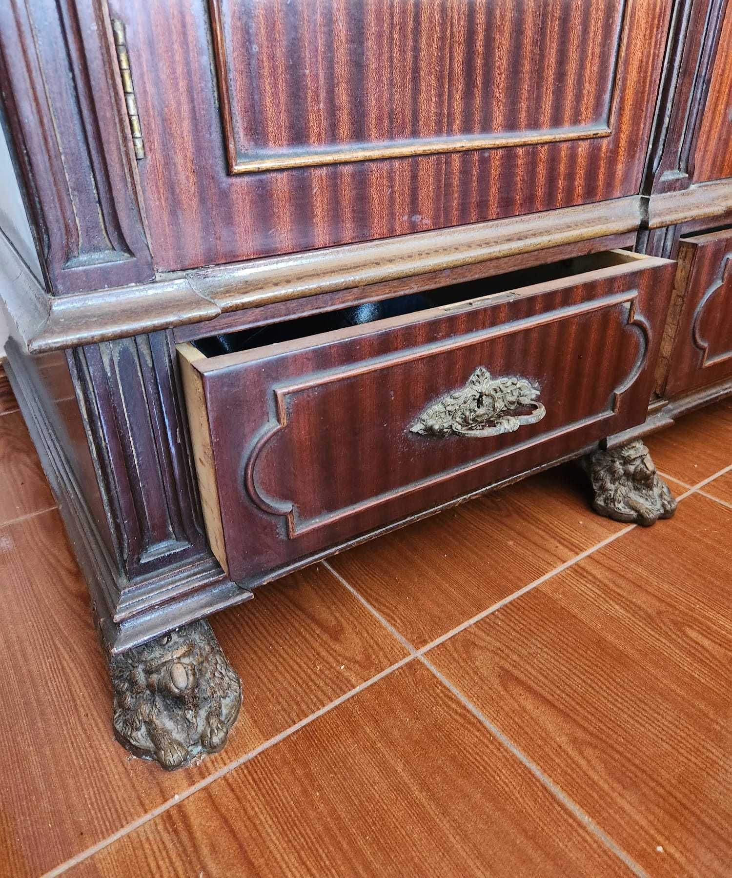 Conjunto de Mobiliário Vintage para Quarto – Madeira Maciça