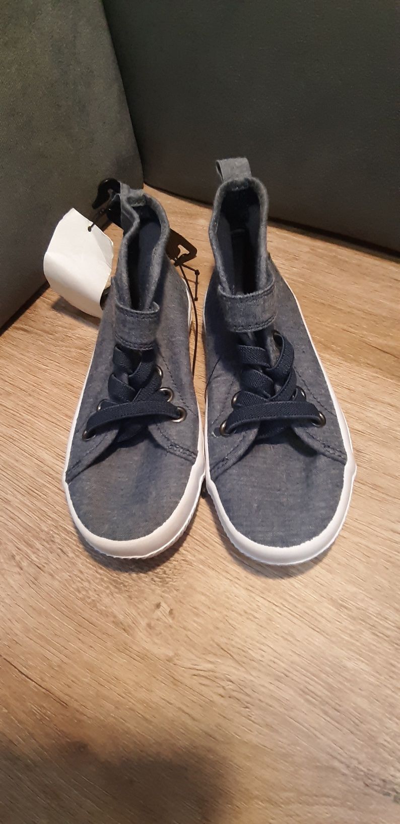 Buty sportowe wsuwane, zapinane na rzepę, h&m NOWE 27