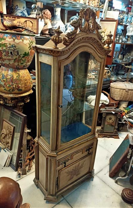 Oratório Madeira Policromada Com Base