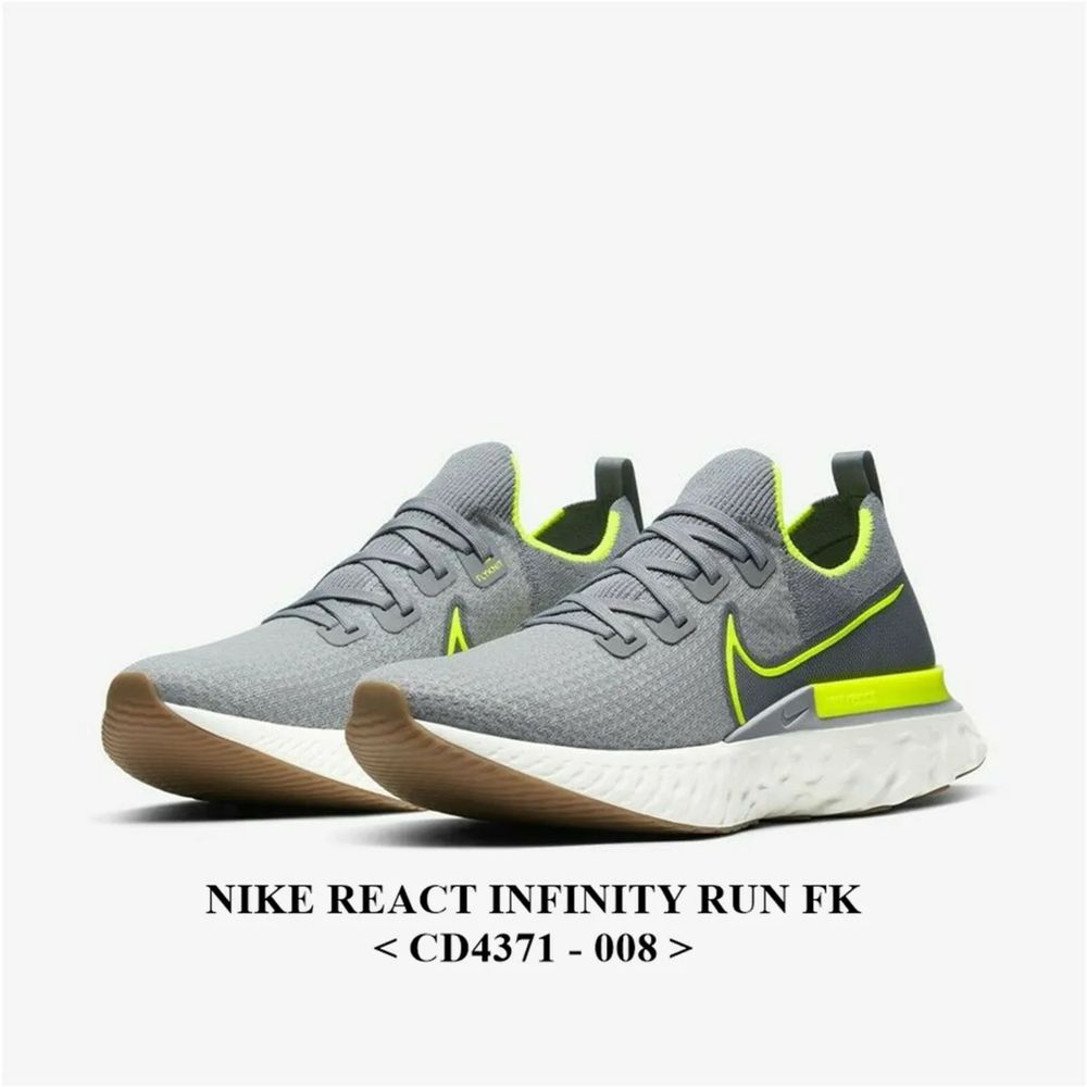 Оригінал! Чоловічі Кросівки Nike React Infinity 3 сірі (41/42) Нові!