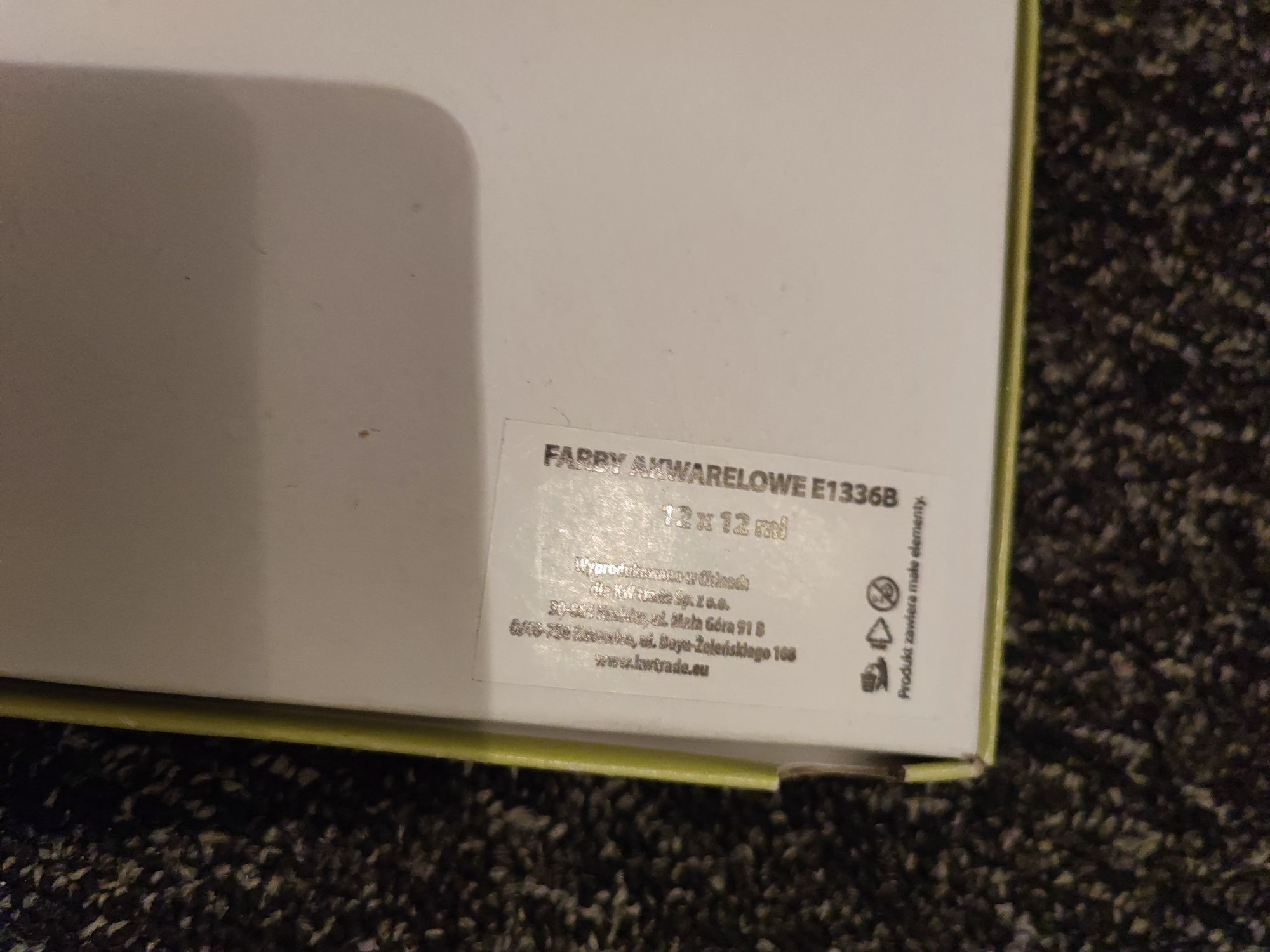 Farby akwarelowe Maries 12 ml. 12 kolorów