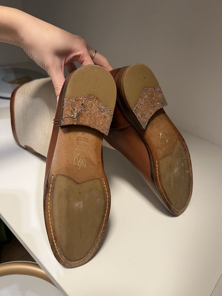 Massimo dutti kozaki kowbojki skora 38