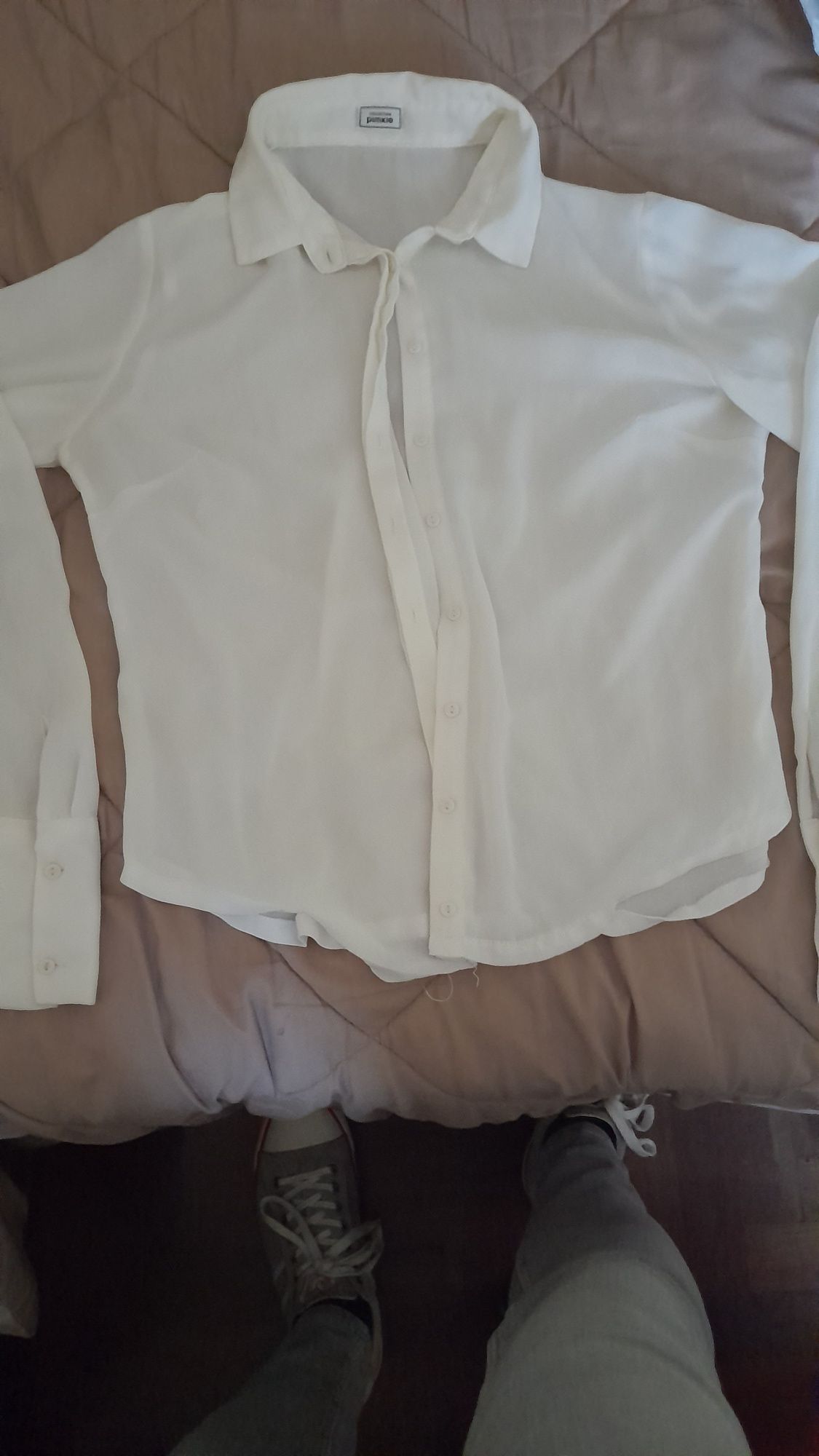 Blusa branca da Pimkie