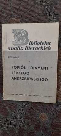 Popiół i diament Jerzego Andrzejewskiego - Jan Detko wyd I 1964