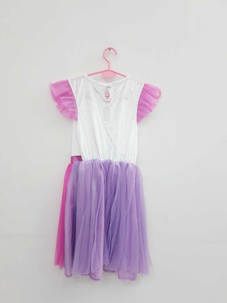 Sukienka przebranie jednorożec unicorn rozmiar 140 cm. A291