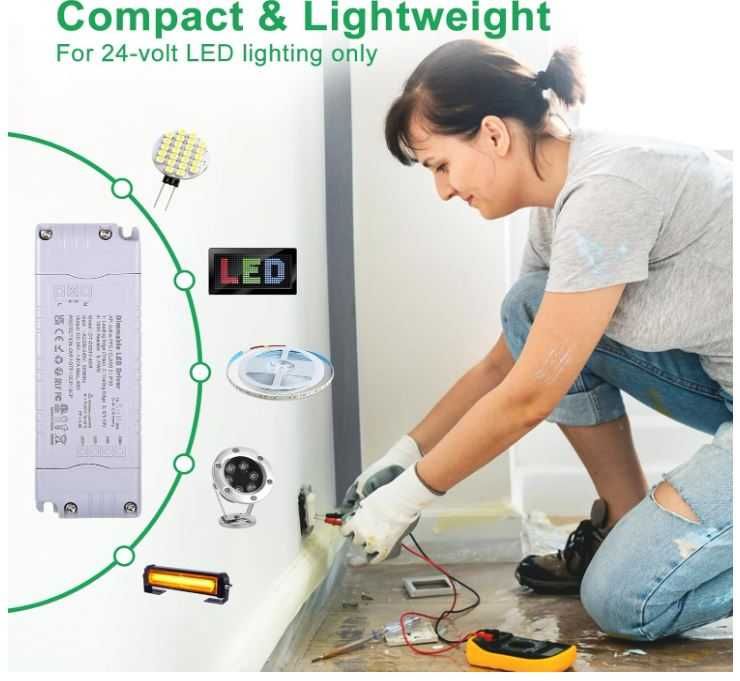 Zasilacz z 230V AC do 24V DC 40W z możliwością ściemniania REYLAX