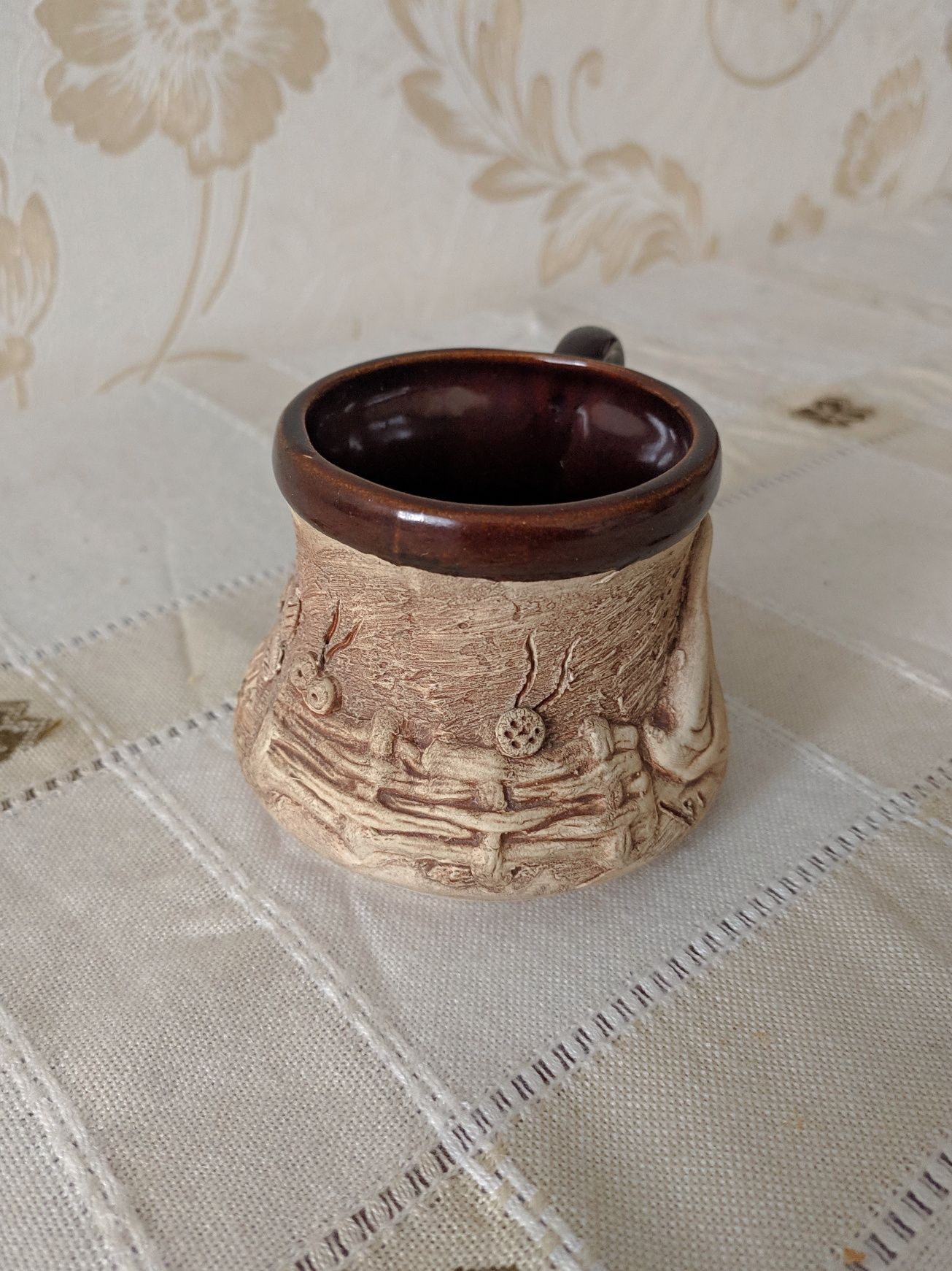 Чашка Карпати глиняна кружка