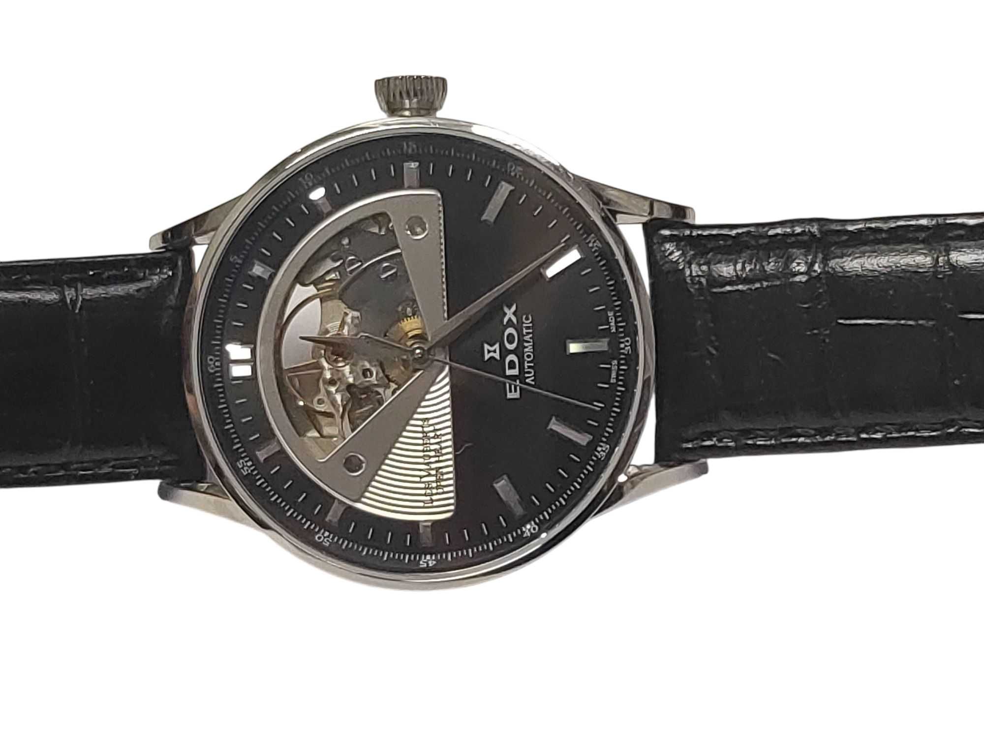 Zegarek Edox Les Vauberts Open Heart Automatic 85019 / 40mm Idealny!