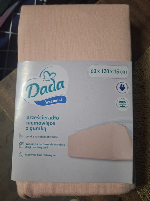 Prześcieradło dla dziewczynki niemowlęce z gumką 60x120
