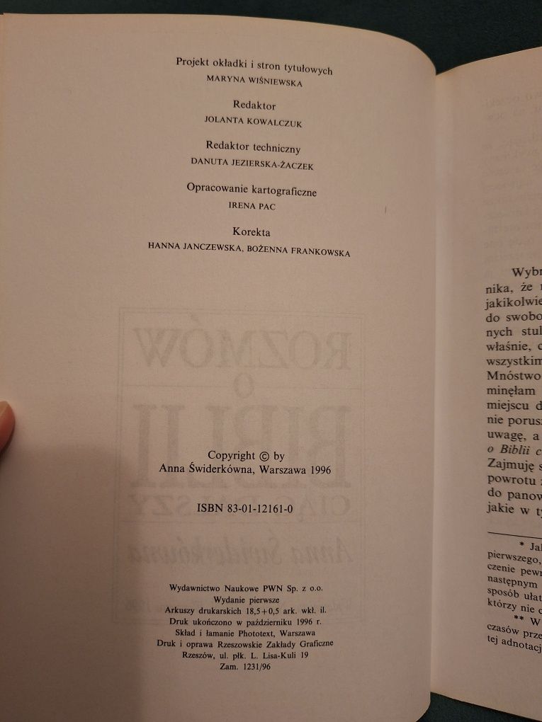 Anna Świderkówna Rozmów o Biblii ciąg dalszy
