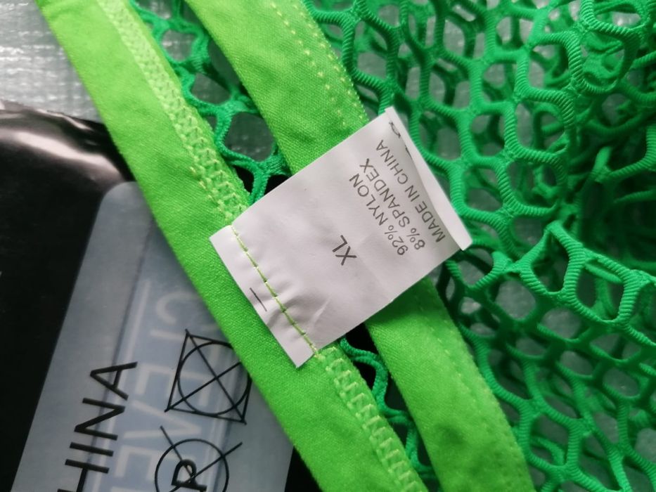 Cuecas verdes xl em rede para homem - novas